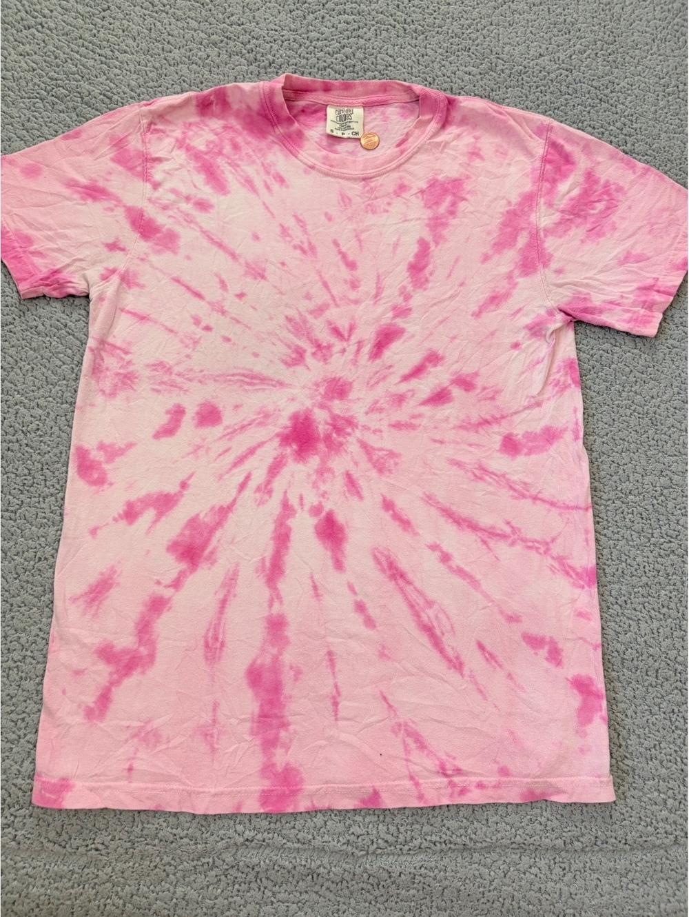 Colors in Colors pink tie-dye T-shirt